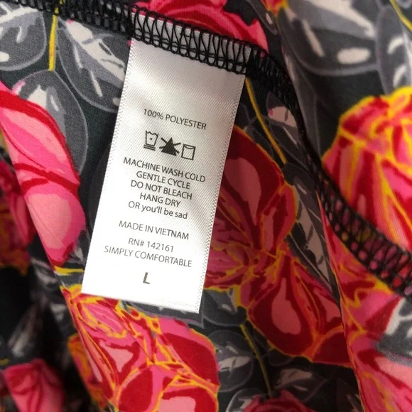 LulaRoe Kimono Floral Size Large New With Tags - Picture 4 of 5